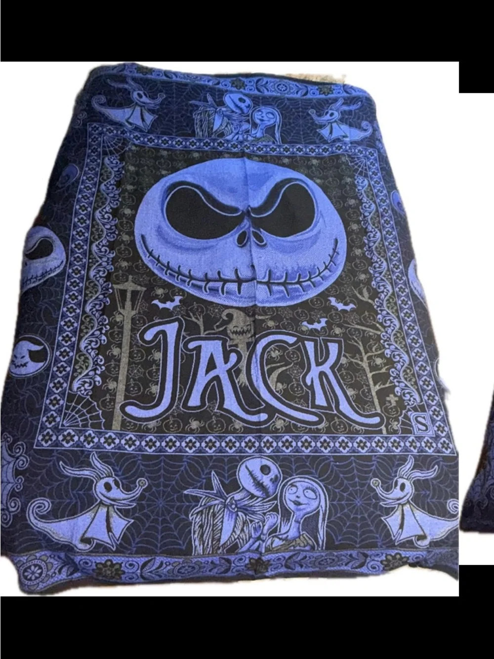 Super Cool Jack Skellington Nightmare Before Christmas Throw Blanket Full Size
